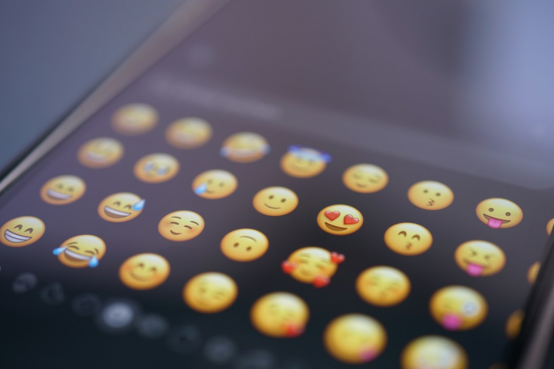 Emoji keyboard on a smartphone