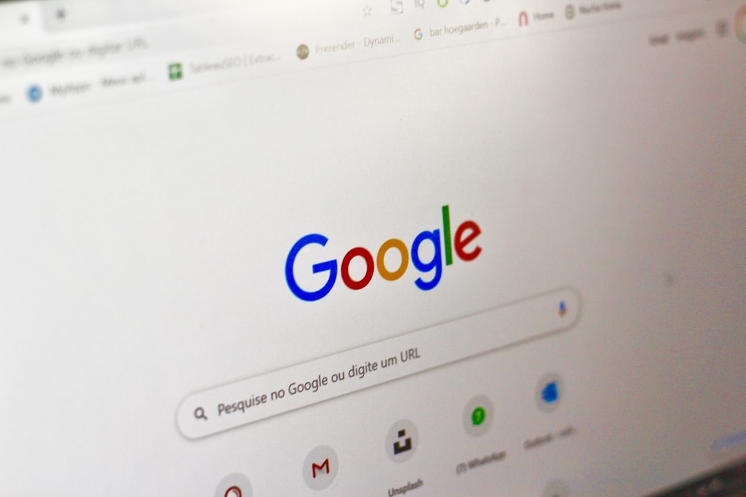 Google search on a computer screen