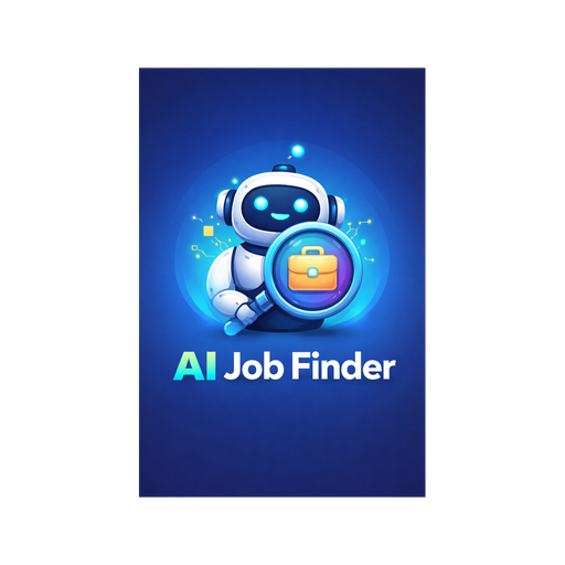 JobAI Web app icon featuring a robot and briefcase