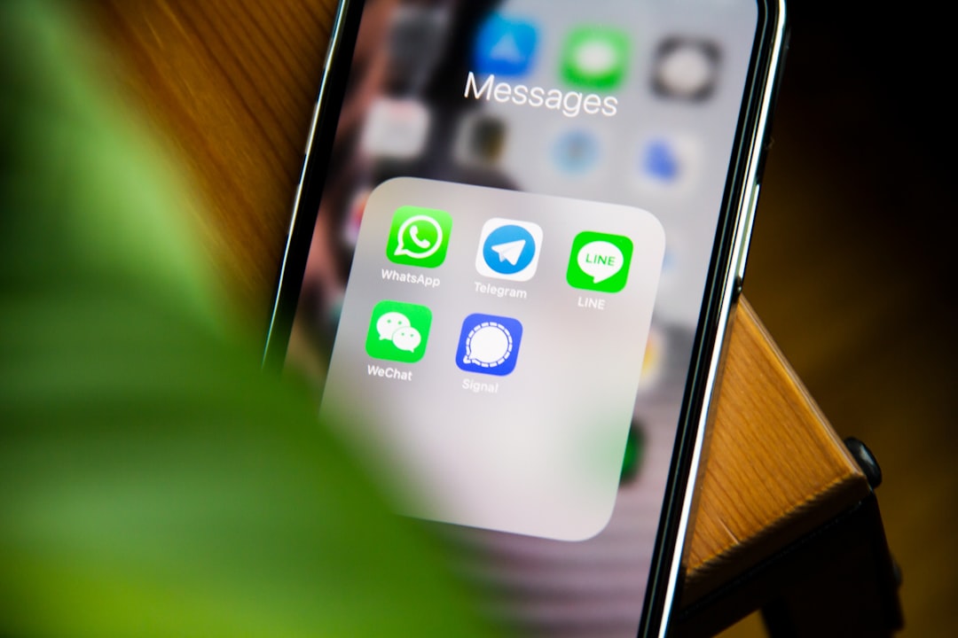 Messaging apps on a smartphone