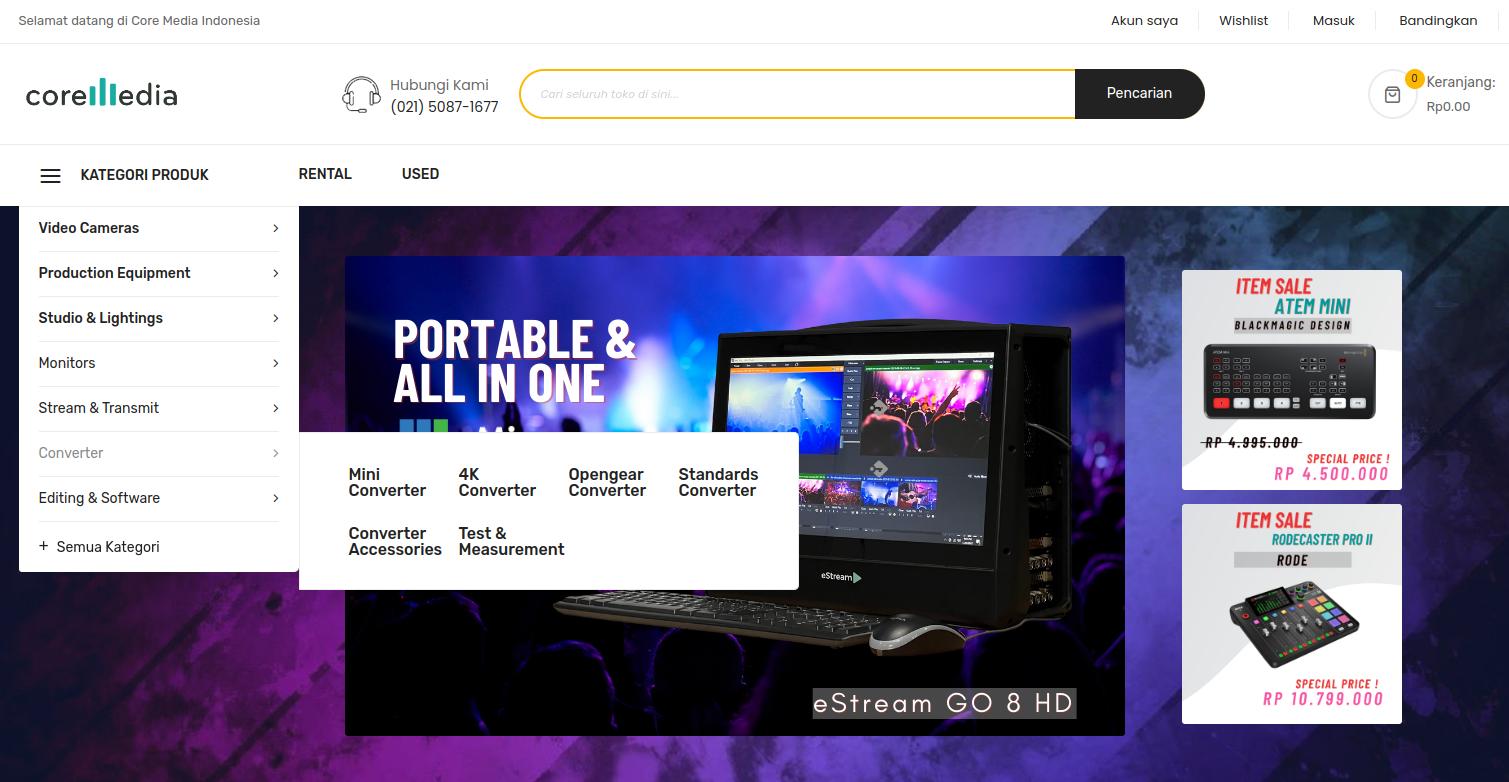 Broadcast Equipment Ecommerce